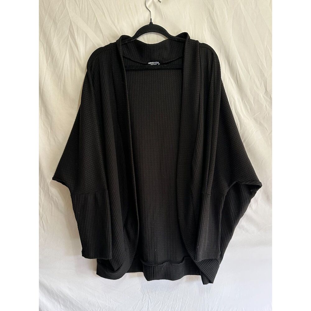 Heimish Women's Plus Size Waffle Knit Open Dolman Sleeve Cardigan Size 2X